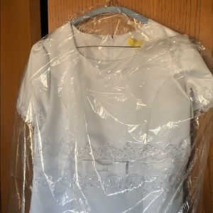 Short sleeve Girls communion dress